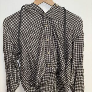 American Eagle Flannel Sweatshirt